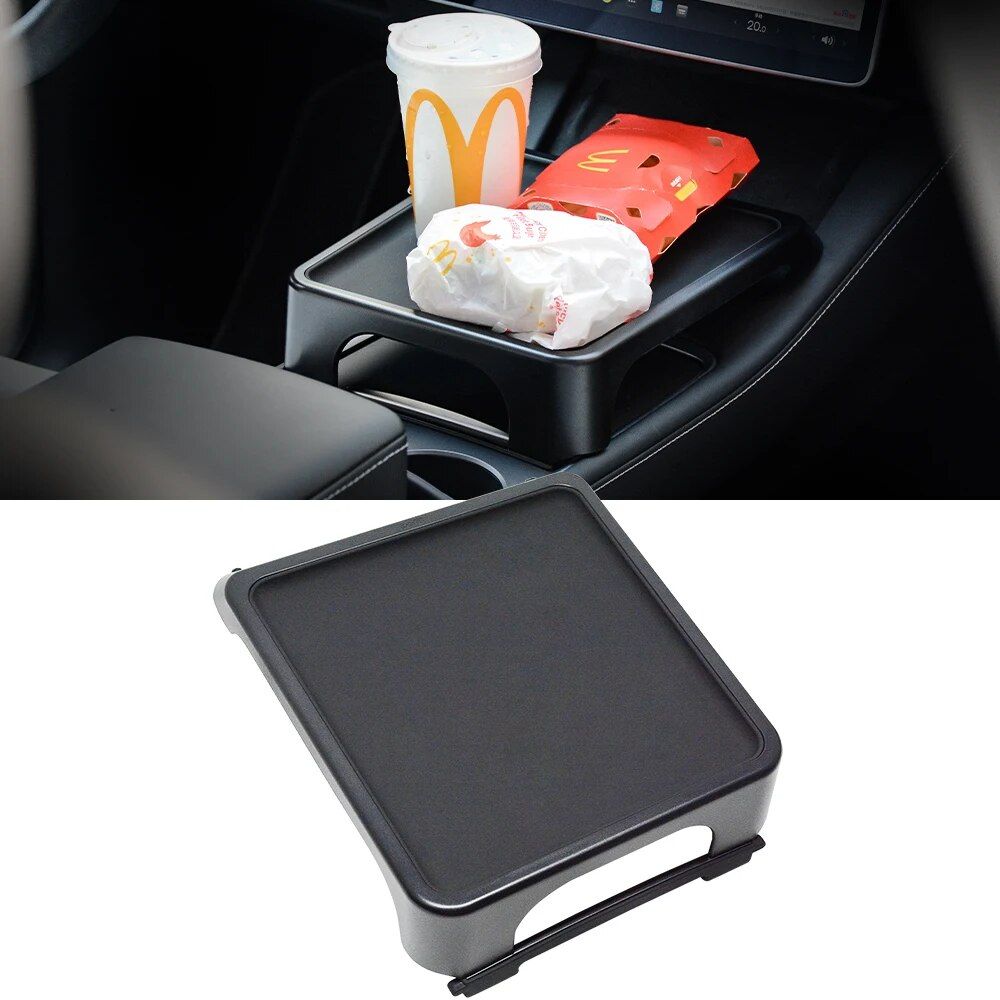 Portable Central Control Car Dinner Plate for Tesla Model 3/Y (2019-2023)