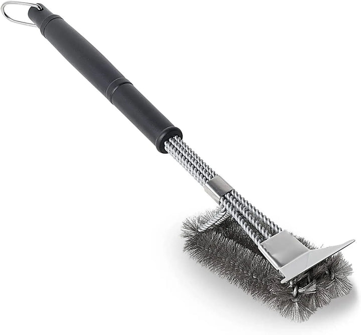 18-Inch Stainless Steel Safe Grill Brush & Scraper