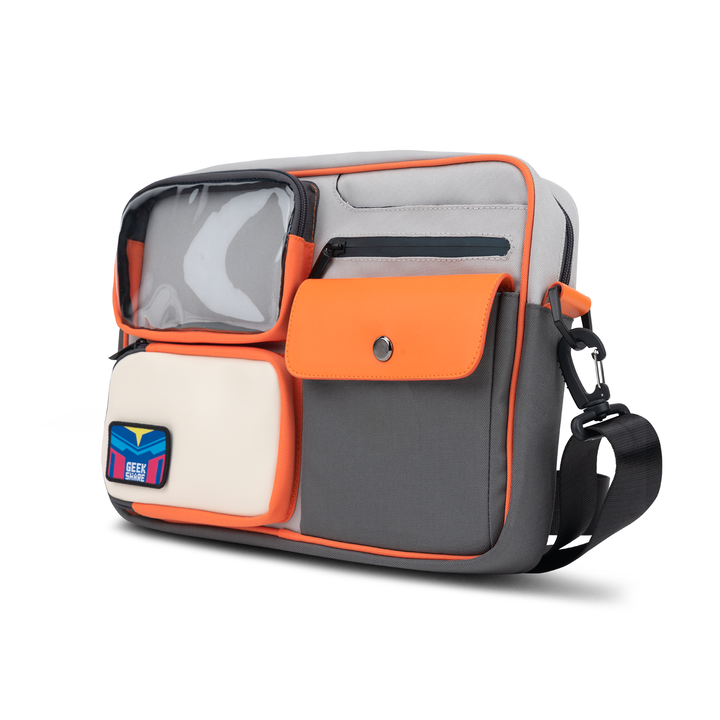 Multi-functional And Large-capacity Storage Retro Color-blocking Satchel