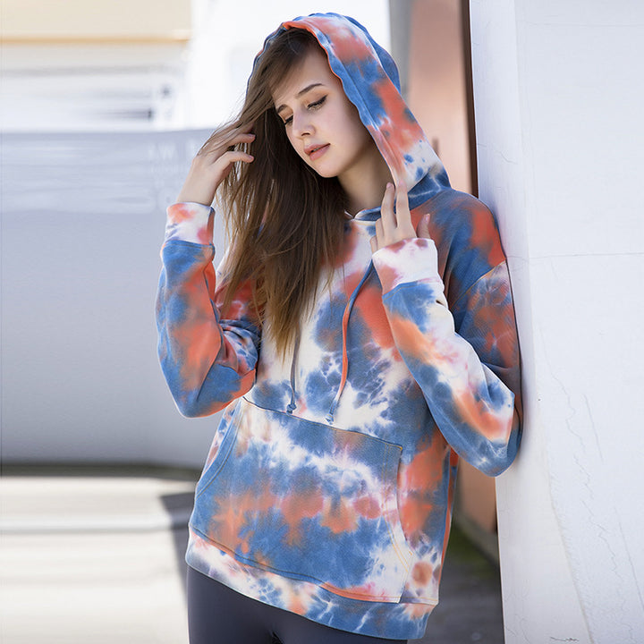 Women's Cotton Tie Dyed Sweater Coat