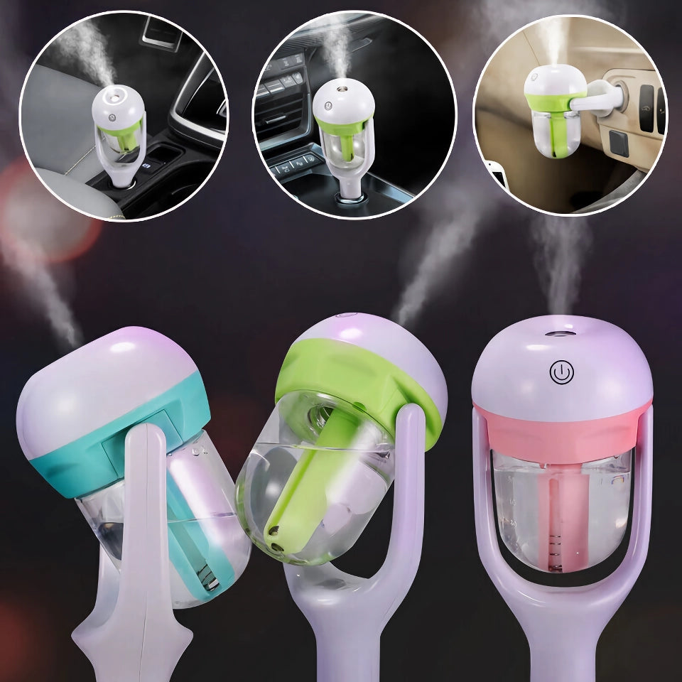 Compact Mini Car Steam Humidifier and Aroma Diffuser