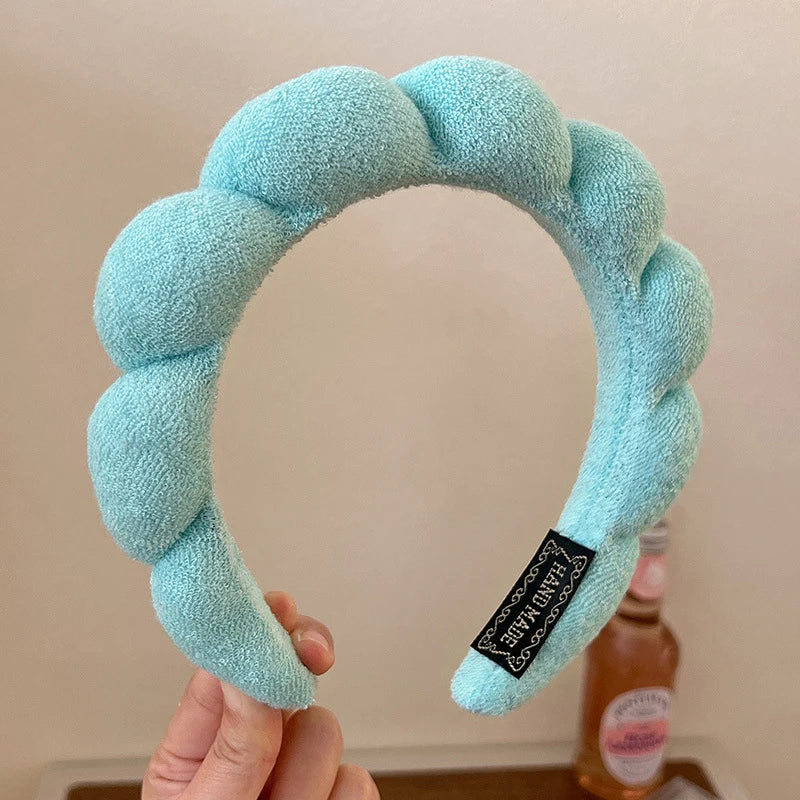 Soft Fluffy Sponge Headband for Makeup, Skincare & Hair Styling