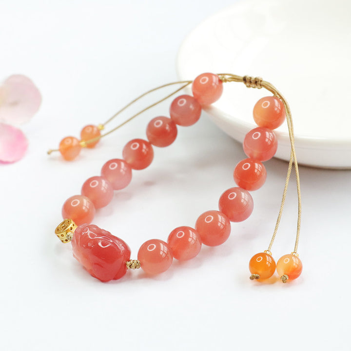 Natural Salt Source Agate Bracelet Pixiu