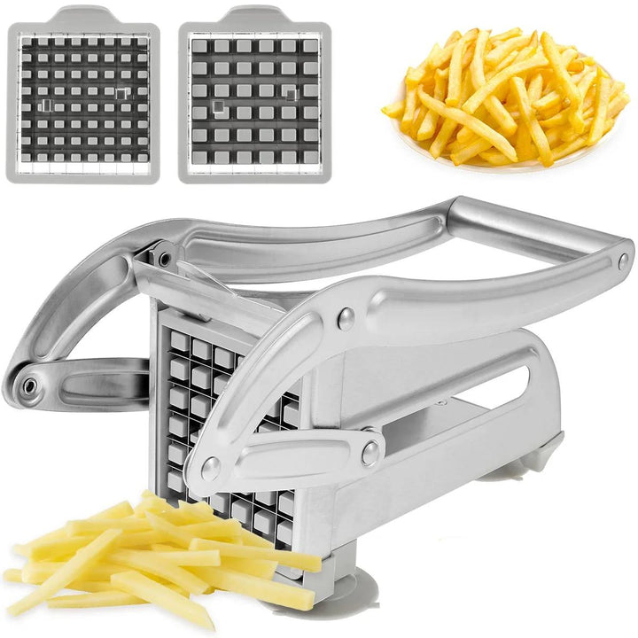 Stainless Steel Vegetable and Fruit Cutter - Multifunctional Manual Potato Slicer