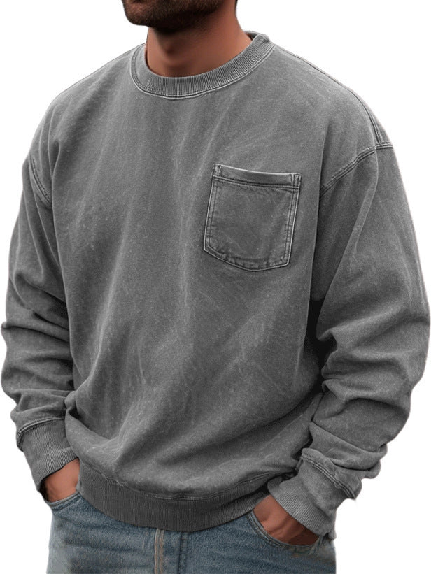 Men's Pullover Round Neck Long Sleeves Sweater