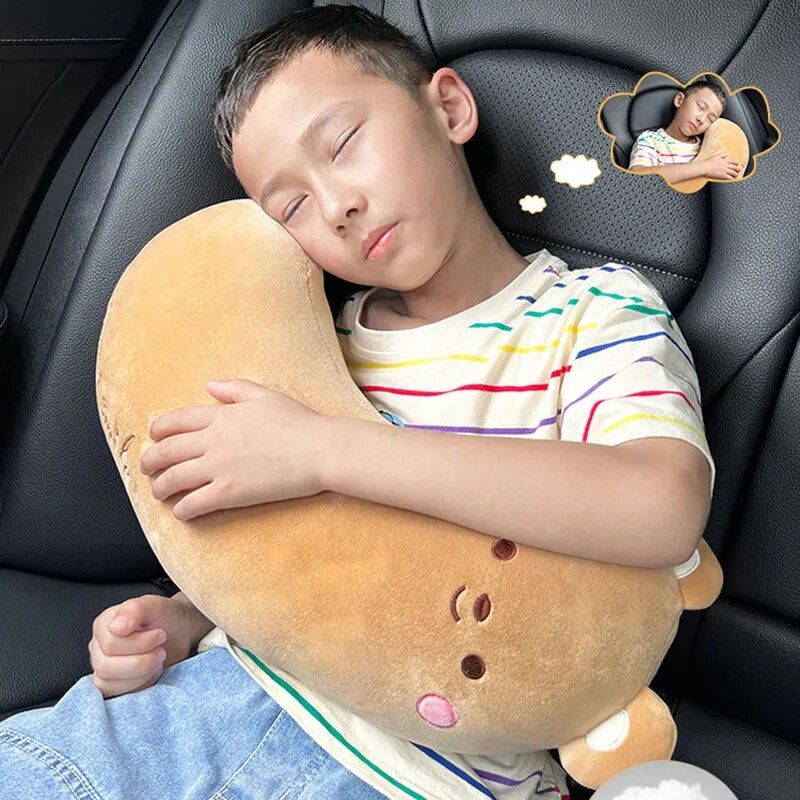 Plush Cartoon Animal Car Seat Belt Covers for Kids: Universal Shoulder Padding Protector