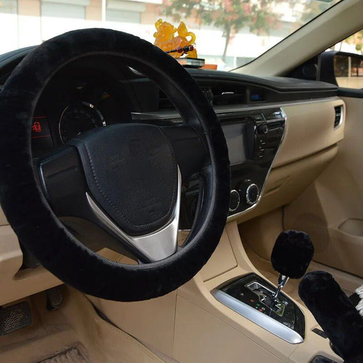 Car Steering Wheel Plush Cover
