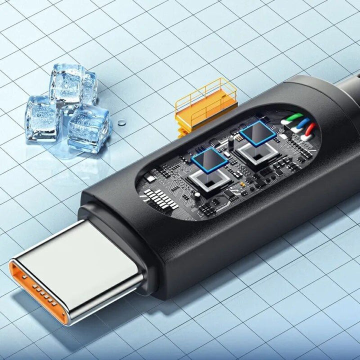 High-Speed USB-C Fast Charging Cable with LED Indicator