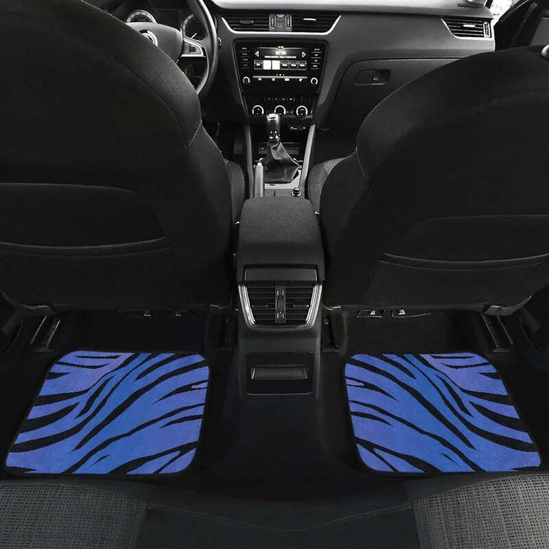 Zebra Patterned Heavy Car Floor Mats