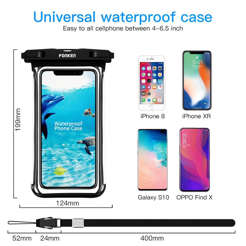 Universal Full View Waterproof Phone Pouch for Outdoor Activities