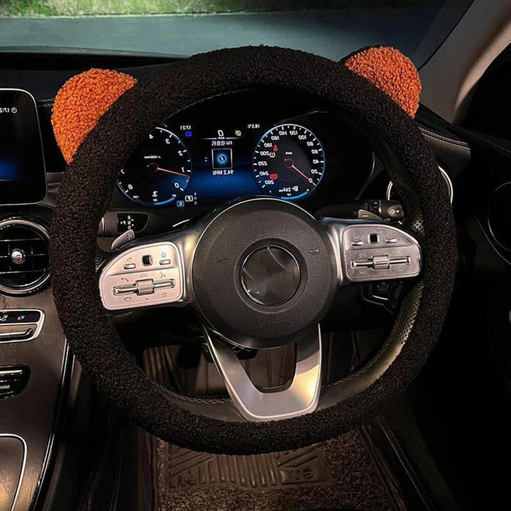 Plush Car Steering Wheel Cover