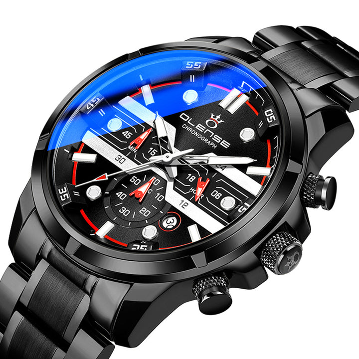 Blue Light Waterproof Watch Men's Sports Multifunction