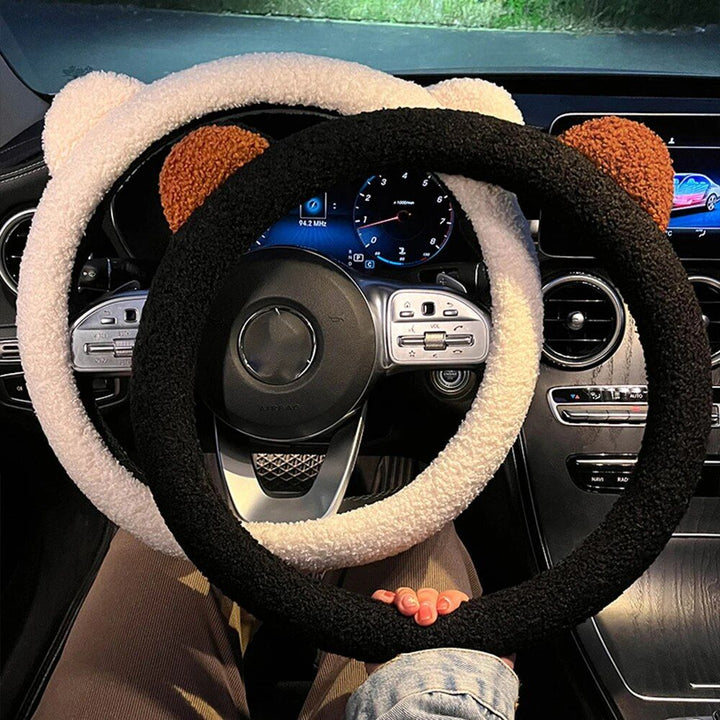 Plush Car Steering Wheel Cover