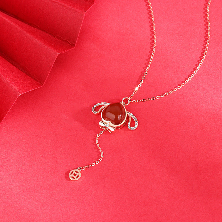 Moving Rabbit Ear Necklace