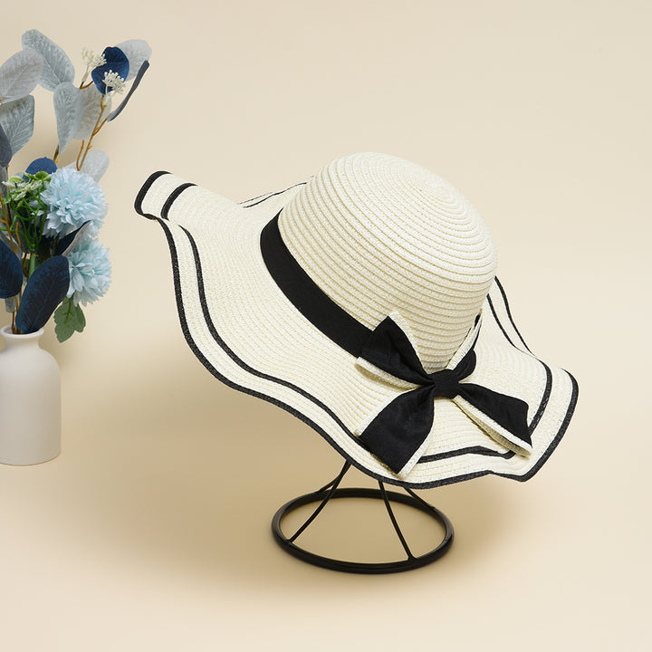 Bowknot Straw Sun Hat