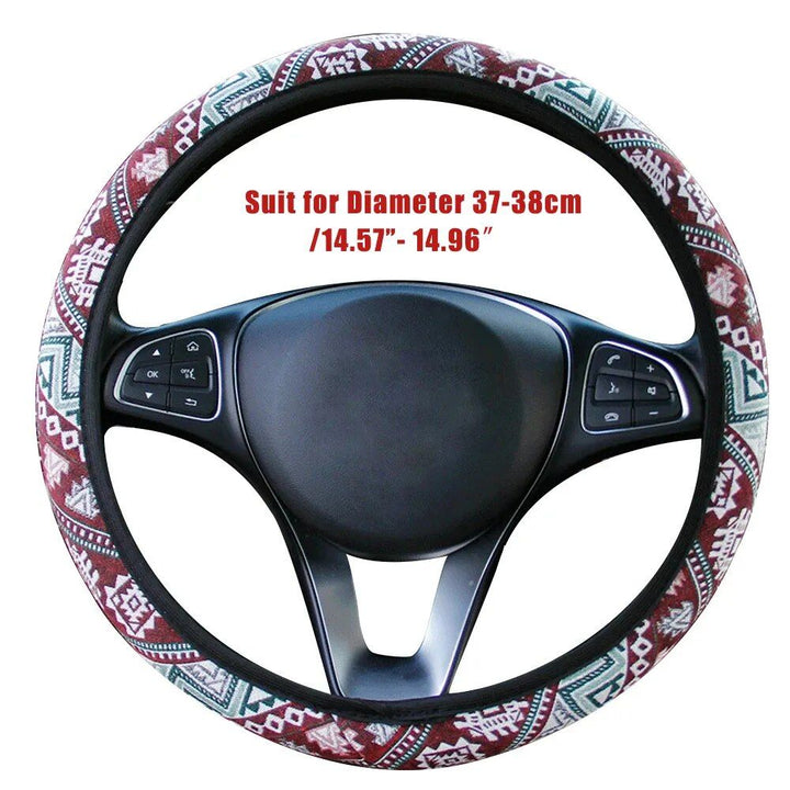 Boho Cotton Steering Wheel Cover