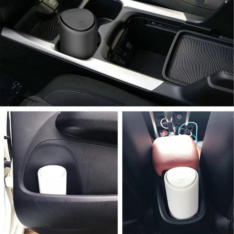 Auto Car Garbage Can Car Trash Can Silicone Garbage Dust Case Holder Rubbish Bin Auto Organizer Storage Box