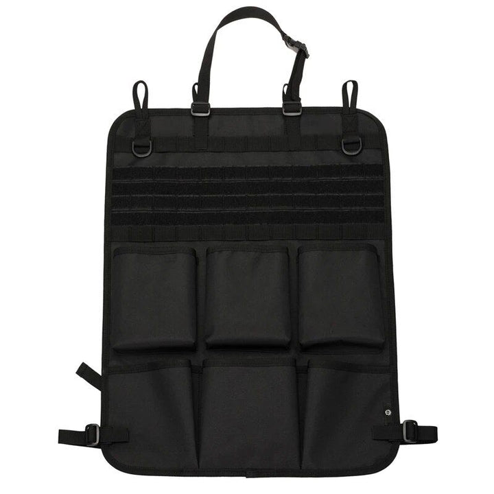 Multifunctional Camo Car Seat Back Organizer - Tactical Storage Bag with MOLLE System