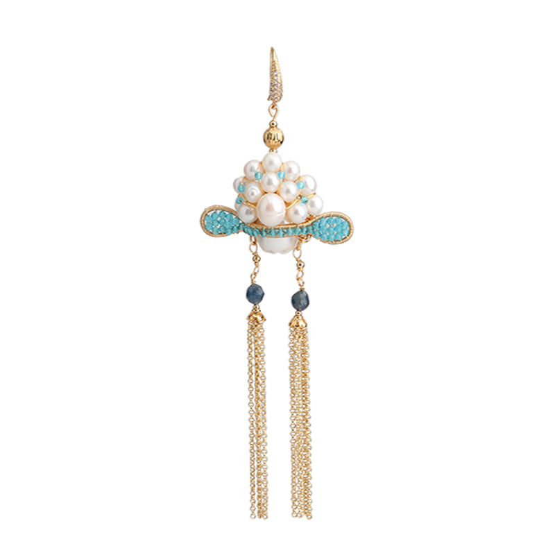 Senior Pearl Earrings Female Niche Design Sense