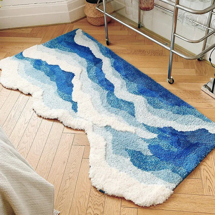 Aesthetic Tufting Ocean Bedroom Rug