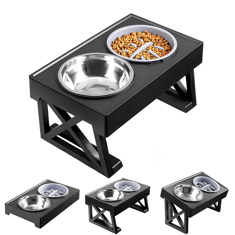 Dog Double Elevated Bowls Stand