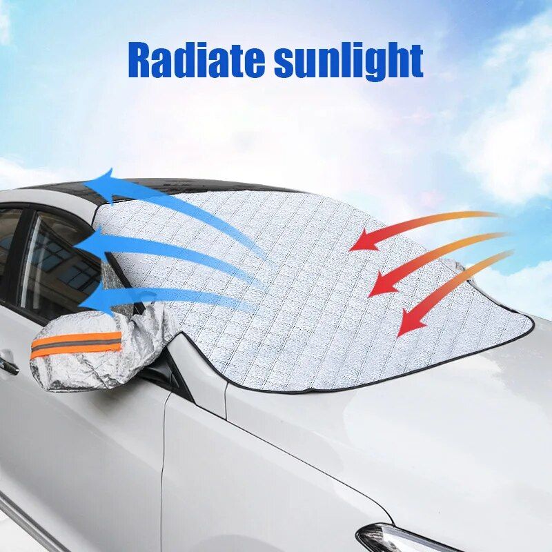 Multipurpose Magnetic Car Windshield Protector – Snow, Ice, and Sun Cover