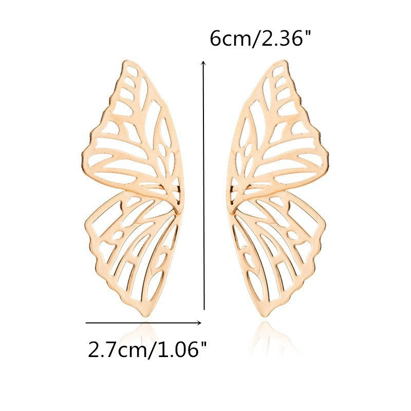 Angel Wing Butterfly Stud Earrings for Women