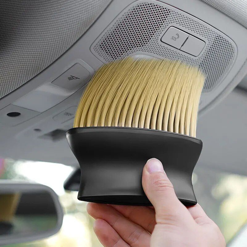 Compact Car Interior Soft Brush for Dashboard & Air Outlet