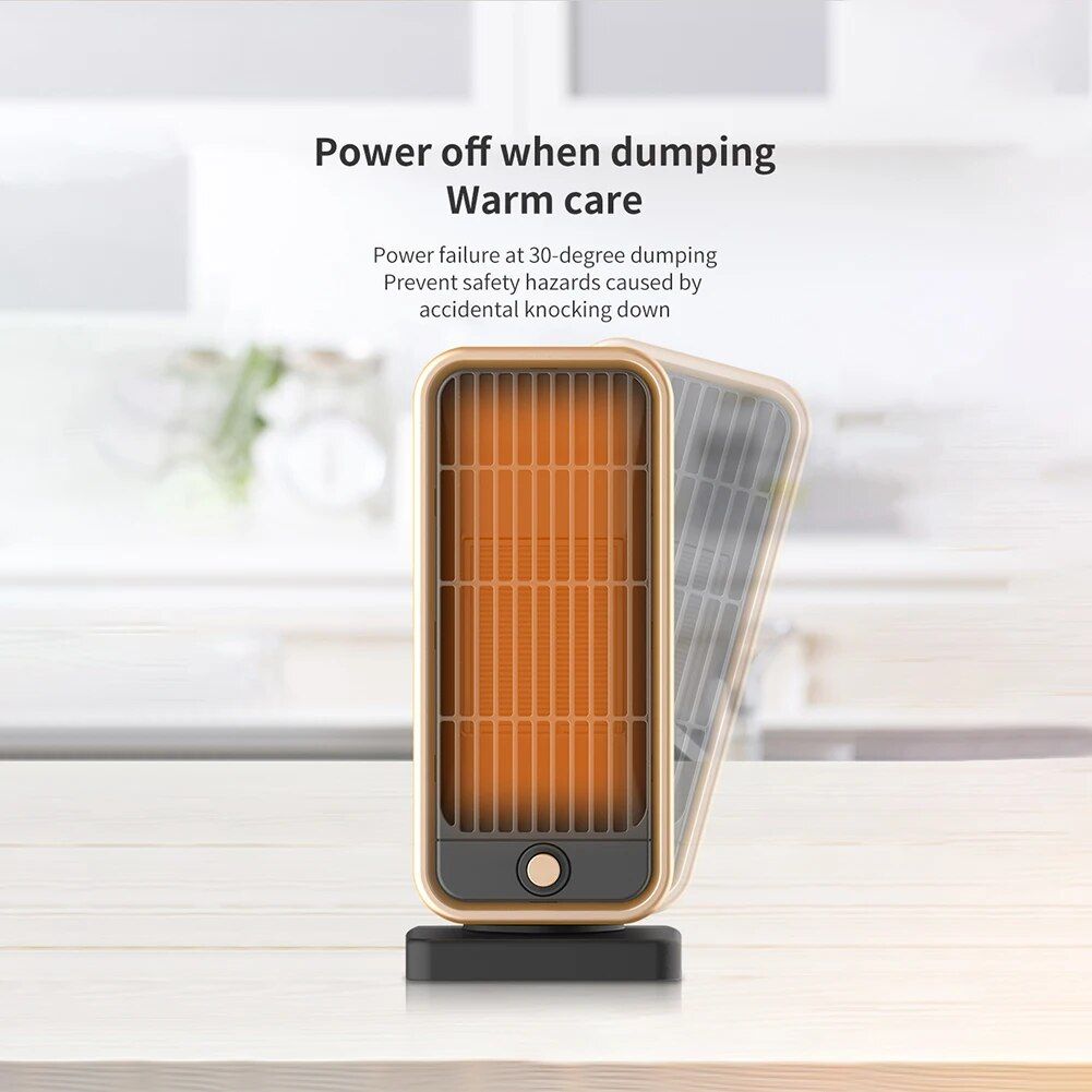 500W Portable Desktop Heater with PTC Fast Heating & Energy Saving