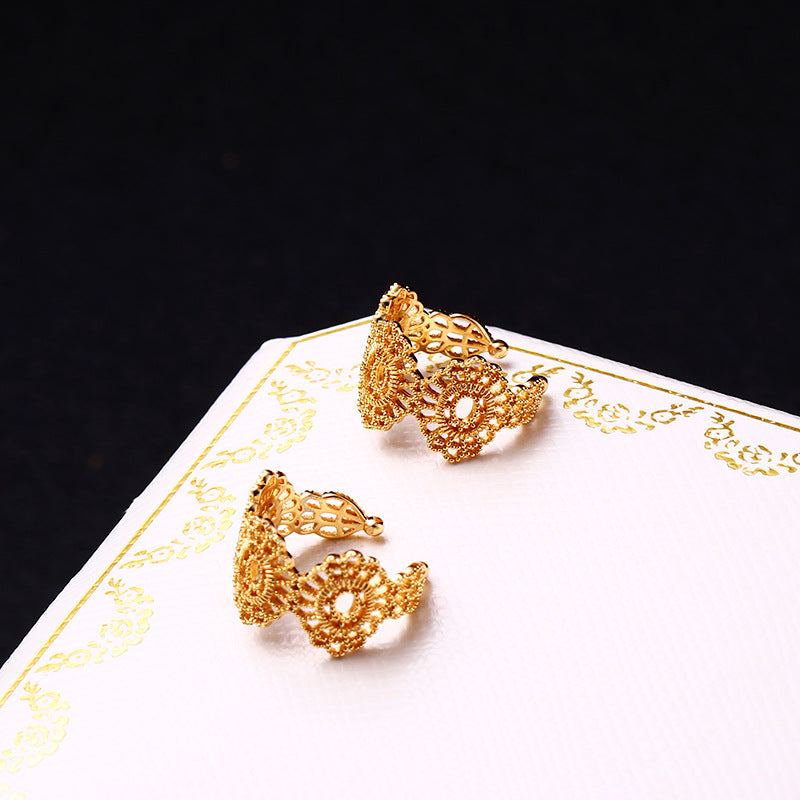 Vintage Baroque Lace French Earrings