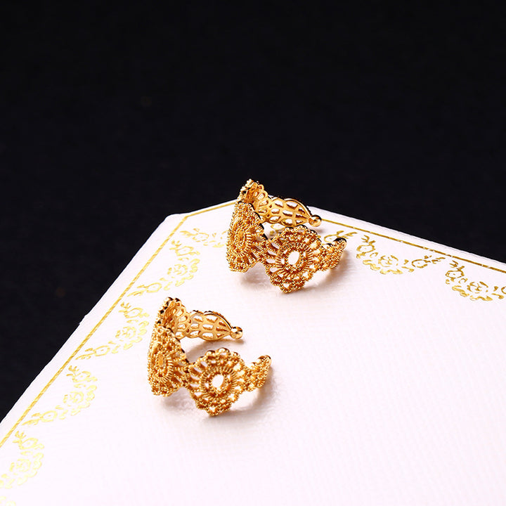 Vintage Baroque Lace French Earrings