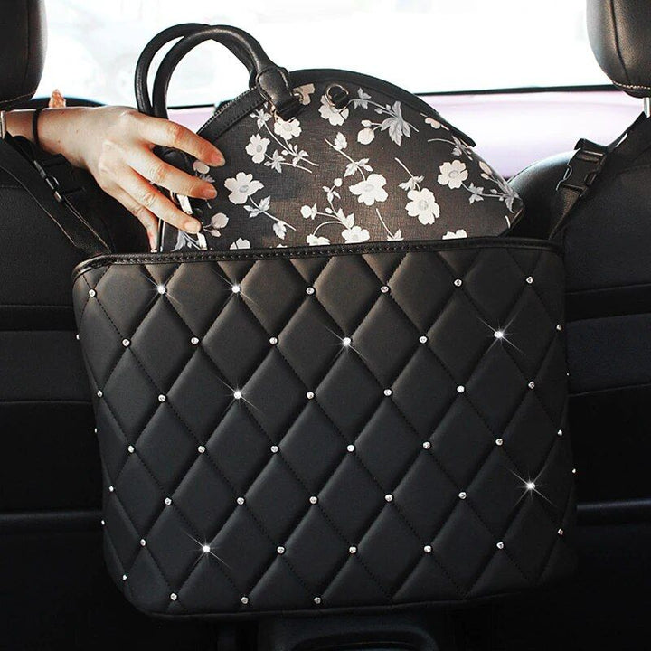 Luxury Leather Car Seat Organizer