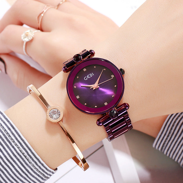 Ladies Steel Band Bracelet Quartz Watch