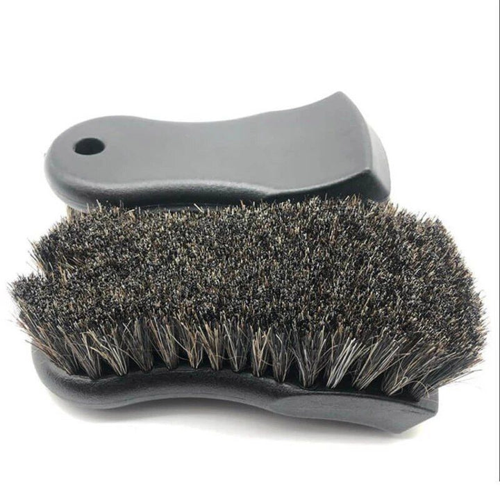 Horsehair Leather & Textile Cleaning Brush for Car and Furniture