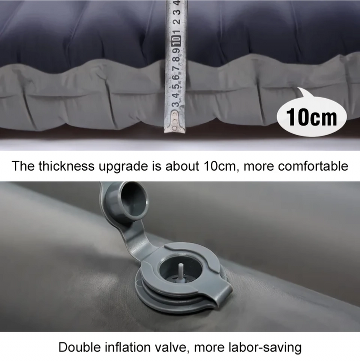 Self-Inflating Camping Mattress with Built-In Pump
