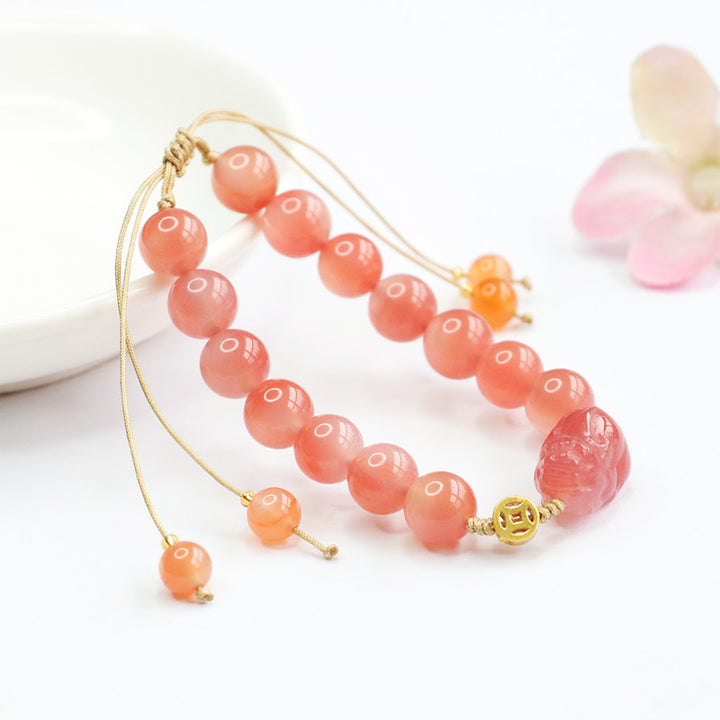 Natural Salt Source Agate Bracelet Pixiu