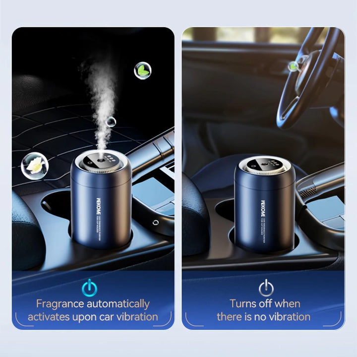 Smart Black Touch Control Car Diffuser & Air Purifier