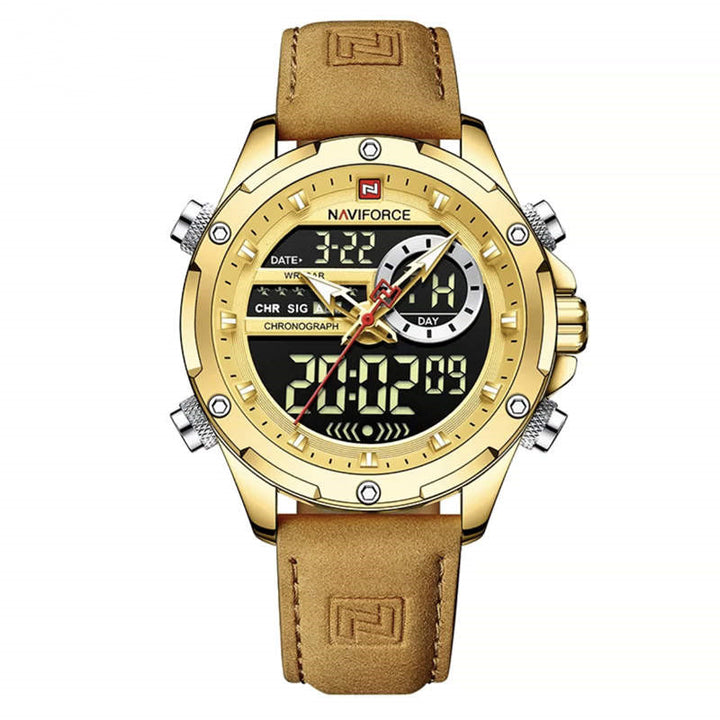 Men's Trendy Waterproof Dual Display Student Multifunctional Watch