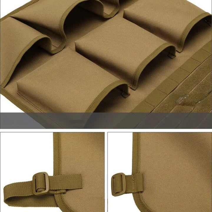 Multifunctional Camo Car Seat Back Organizer - Tactical Storage Bag with MOLLE System