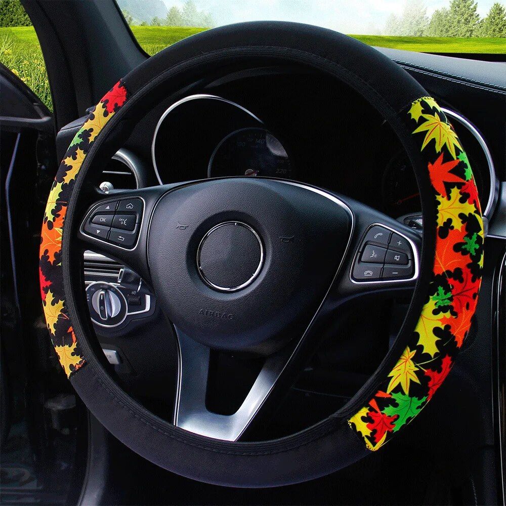 Ethnic Style Print Steering Wheel Cover