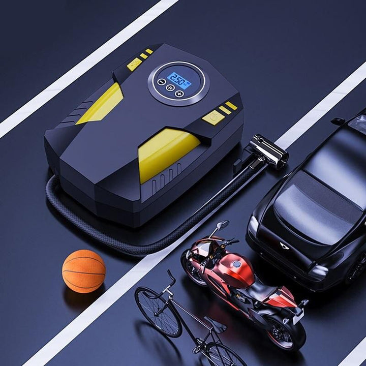 12V Portable Digital Car Tire Inflator with LED Illumination