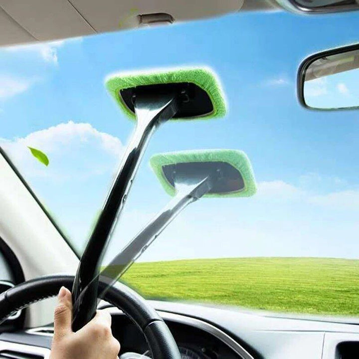 360° Rotating Microfiber Car Window Cleaner Brush Kit