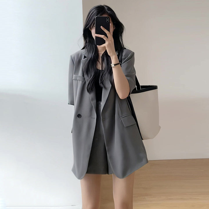 Suit Jacket Shorts Suit Casual Loose Two-piece Suit Women