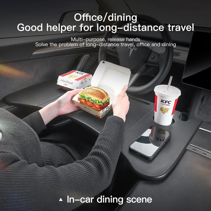 Portable Steering Wheel Laptop & Food Tray for Tesla Model 3/Y