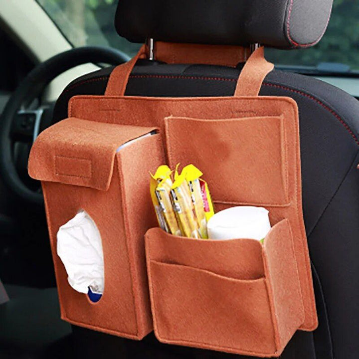 Multi-Function Felt Car Seat Back Organizer