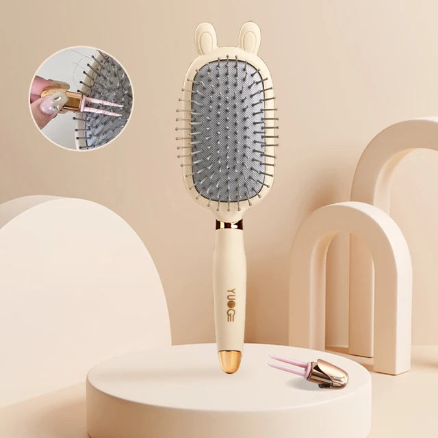 Portable Heart-Shaped Scalp Massage Comb for Curly Hair, High-Level, Antistatic Design