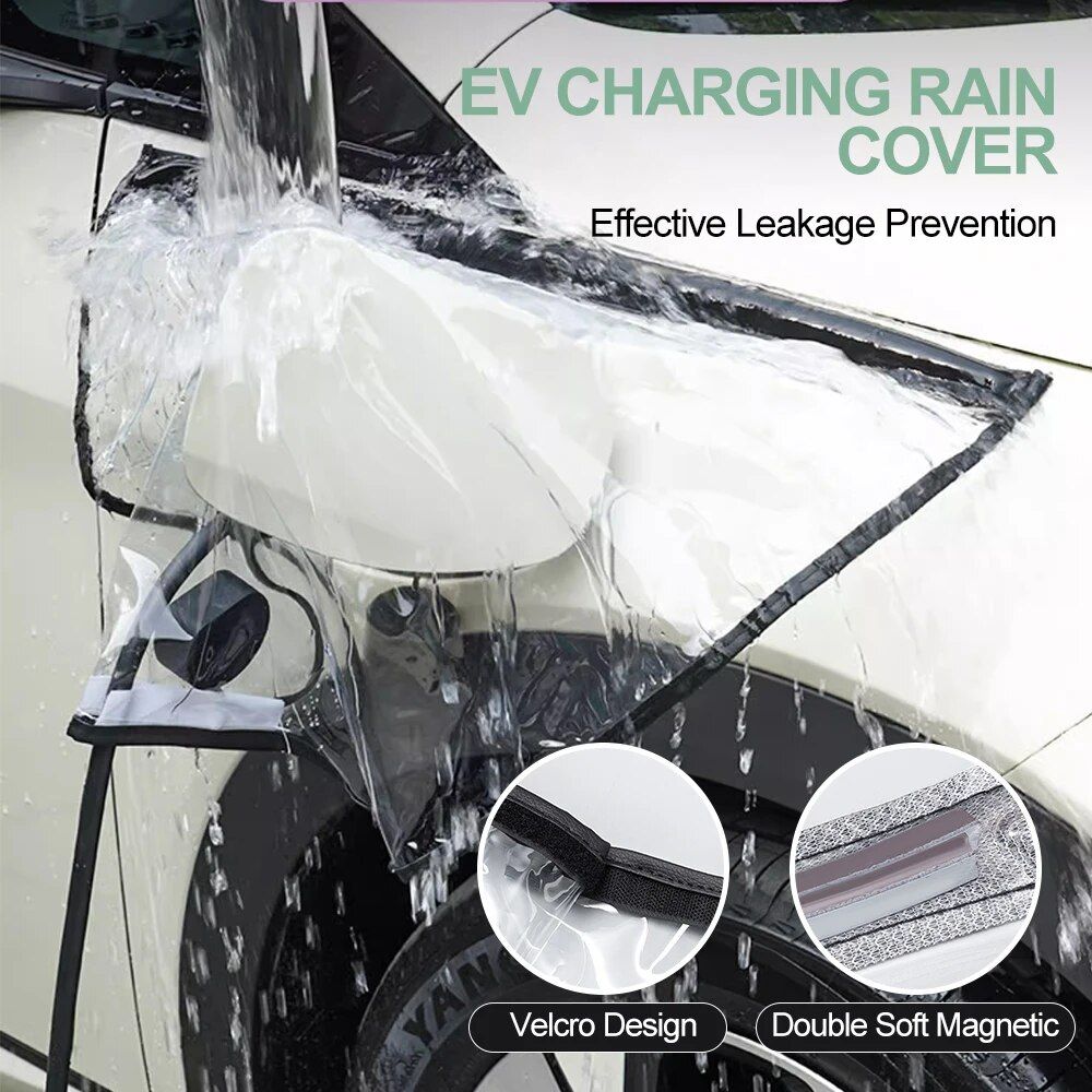 Universal Magnetic EV Charging Port Cover - Waterproof & Dustproof Protector