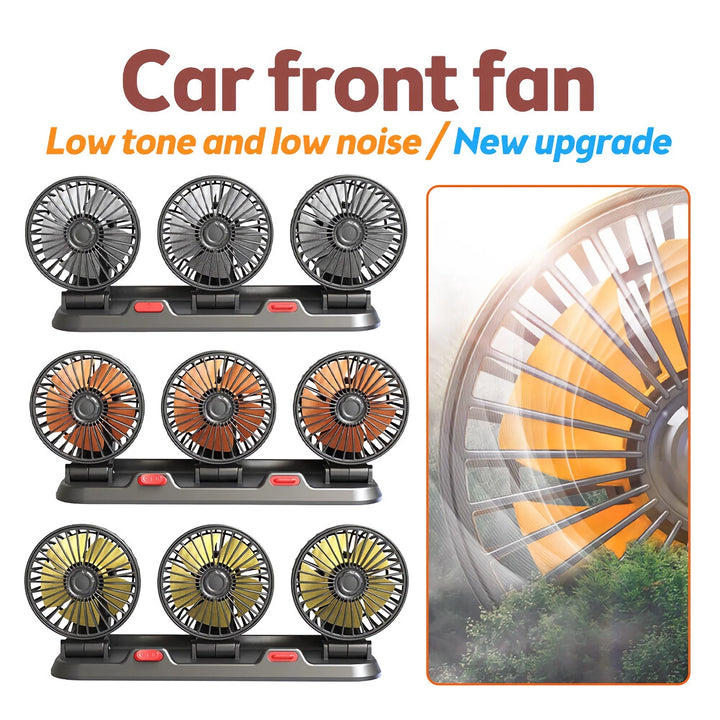 Adjustable 3-Head Electric Fan