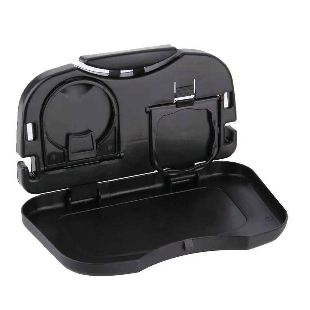 Universal Folding Car Cup Holder & Storage Box for Rear Seat