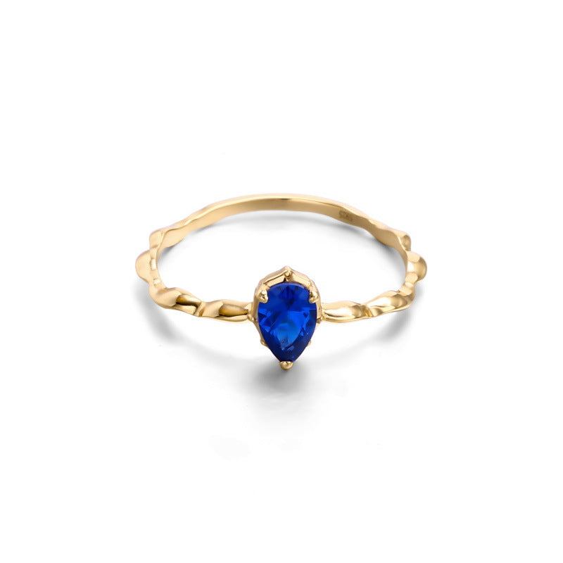 Japanese Light Jewelry Akado  Sapphire Ring